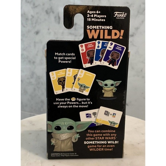Star Wars The Mandalorian Something Wild! Card Game 53573 w Baby Yoda by FUNKO - Picture 4 of 5